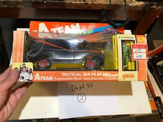 Vintage 1983 Galoob The A - Team Tactical Van Play Set W/b.  A.  Baracus Mr.  T