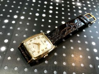 Vintage Hamilton men ' s wristwatch Craig 747 gold filled mid century 50 ' s 2
