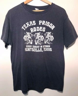Vintage Huntsville,  Texas Prison Rodeo T - Shirt Single Stitch Size Xl