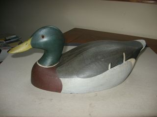 Vintage Wood Duck Decoy Made By Ken Harris Woodville York