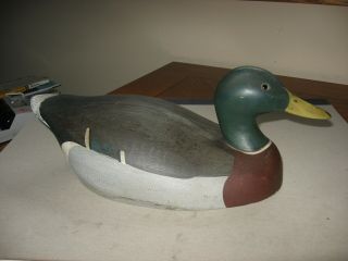 Vintage Wood Duck Decoy Made By Ken Harris Woodville York 2