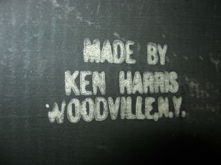 Vintage Wood Duck Decoy Made By Ken Harris Woodville York 5