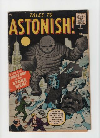 Tales To Astonish 6 Vintage Marvel Atlas Comic Pre - Hero Horror Golden Age 10c