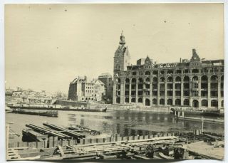 Wwii Large Size Press Photo: Berlin Center Spree River View,  May 1945