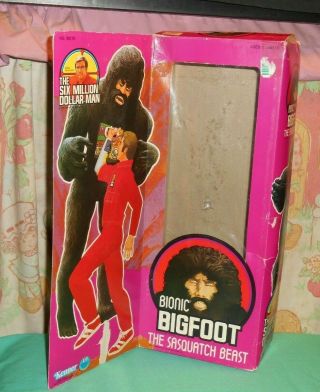 Vintage The Six Million Dollar Man Bionic Bigfoot Empty Box Only