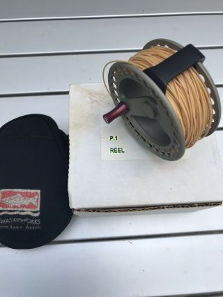 Waterwork Lamson Purist P1 Vintage Fly Reel with Spring & Pawl Drag & 3 WTF Line 6