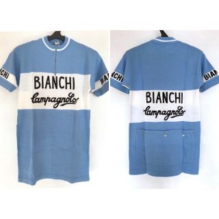 Vtg Rare 70s Bianchi Campagnolo Cycling Jersey Shirt Bike Racing Bicycles 1973