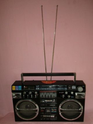 Vintage Lasonic TRC931 Radio Headphone Jack Dual Cassette Boombox 2