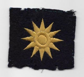 1930s Us Made 40th Infantry Division Patch - On Dark Blue Felt - Us Army