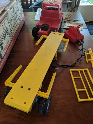 VINTAGE 1965 TOPPER TOYS JOHNNY EXPRESS TRACTOR TRAILER TRUCK FLATBED BOX 7