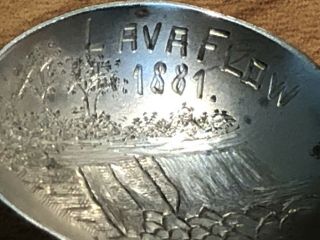 Rare Hawaii 1881 Lava Flow Sterling Silver Souvenir Spoon Paye And Baker