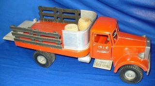 Vintage Smitty Mic Barrel Truck Smith Miller Estate Fresh Toy Diecast Ironson