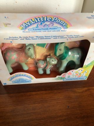 Vintage My Little Pony G1 Pony Loving Family In S Package Rare