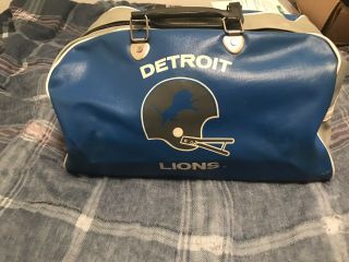 Rare 1970s Detroit Lions Duffel Bag Only 1 On Ebay Nfl Vintage Last One I Have