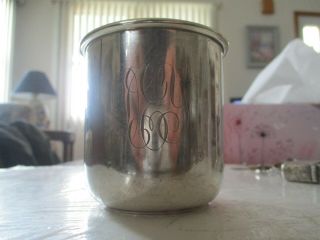 ANTIQUE STERLING SILVER CUP WITH HANDLE (66.  5 GRAMS) 3