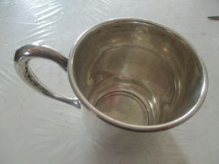 ANTIQUE STERLING SILVER CUP WITH HANDLE (66.  5 GRAMS) 5