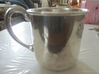 ANTIQUE STERLING SILVER CUP WITH HANDLE (66.  5 GRAMS) 6