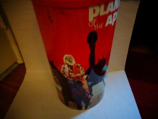 Vintage Planet of the Apes Metal Trash Can with Lid c.  1967 3