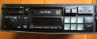 Rare Alpine 7180 Pull - Out Retro Vintage Cassette Tape Deck