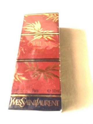 Vintage Opium By Yves Saint Laurent Spray Edt 1.  6 Oz - 50 Ml Old Formula