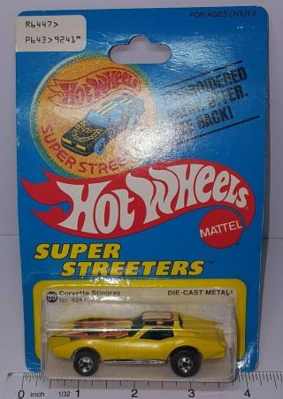 Vintage 1977 Hot Wheels Speedway Specials Chevrolet Corvette Stingray No.  9241