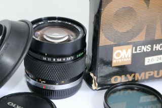 Olympus Zuiko Mc Auto - W 24/2 24mm F2 Lens Rare Hood For Om Om - 2 Om3 Om4 Ti