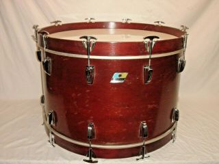Gorgeous Vintage 1972 Ludwig Mahogany Thermogloss 24 " 3 - Ply Virgin Bass Drum