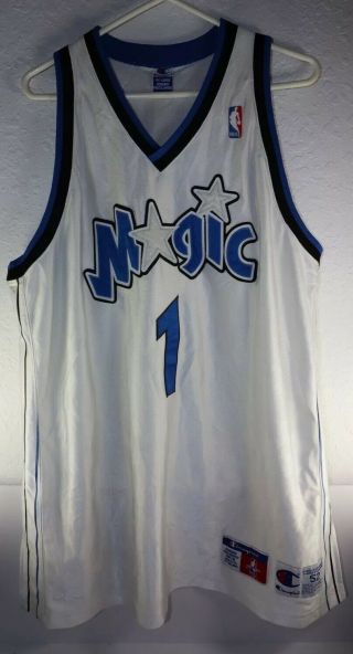 Vintage Orlando Magic Tracy McGrady 1 NBA Champion Jersey XXL Shooting Star 2