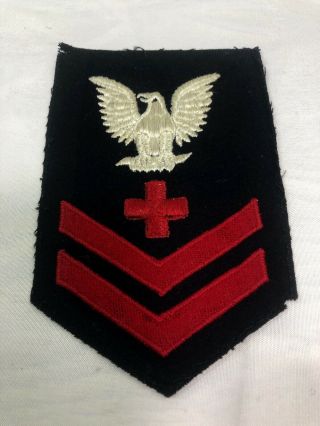 Wwii Ww2 Us U.  S.  Usn Navy Corpsman Rate,  C8,  Hospital,  Class,  Patch,  Rating,