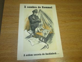 Old Poster Wwii Second World War Afrika Korps Rommel England Germany