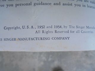 Vintage 1954 Singer Model 306K Sewing Machine All Metal Pedal ACCESSORIES MORE 6
