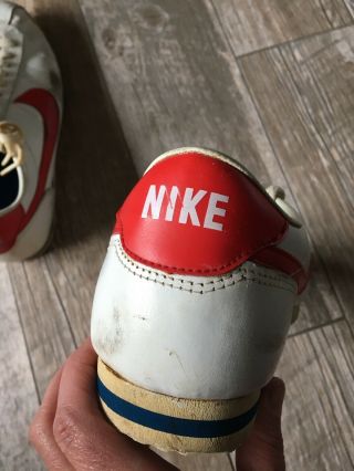 True Vintage 1982 Nike Red White Blue Low Sneakers Men Size 10 8