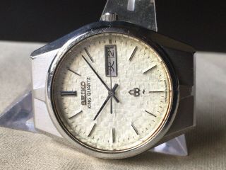 Vintage SEIKO Quartz Watch/ KING QUARTZ 0853 - 8035 SS 1976 4