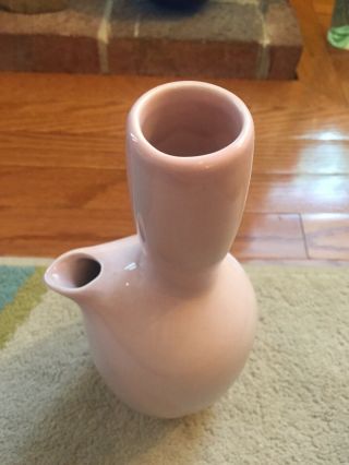 Vintage Russel Wright Iroquois China Pink Midcentury Modern Carafe Pitcher 4