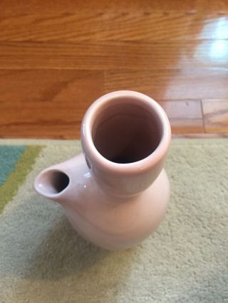 Vintage Russel Wright Iroquois China Pink Midcentury Modern Carafe Pitcher 5