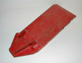 Vintage Tonka Lowboy Gooseneck Trailer Only Pressed Steel Toy Red 3