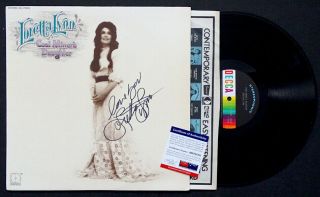 Vintage LORETTA LYNN Signed COAL MINERS DAUGHTER Autograph Album w/ PSA/DNA 4