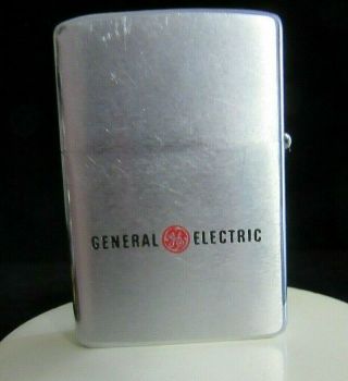 Vintage Zippo Lighter Enameled APOLLO 16 & General Electric Logo Moon Landing 2