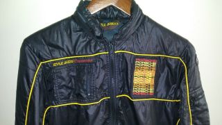 Vintage Style Auto Porsche Jacket 1970’s Patch Black Men ' s Windbreaker Small 2