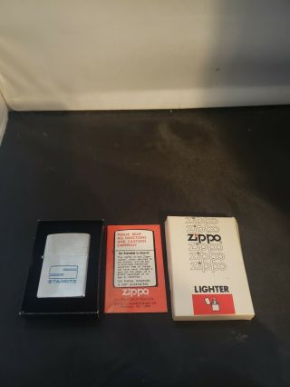 Vtg 1979 Zippo Sta - Rite Well Pumps Rare Advertising Lighter W/box Unfired