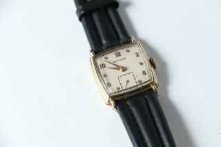 Vintage Hamilton Dyson 17j 17 Jewel 747 Gold Tone Mens Watch (d10)