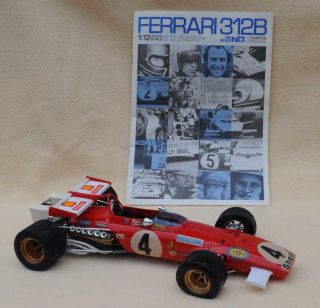 Rare & Vintage Tamiya Ferrari 312b 1:12 Scale Formula 1 Race Car