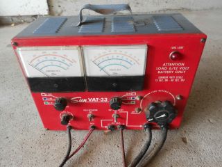 Vintage Sun Electric Vat - 33 Volt Ampere Tester Meter Or Restore Rare