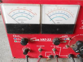 Vintage SUN ELECTRIC VAT - 33 Volt Ampere Tester Meter or Restore RARE 2
