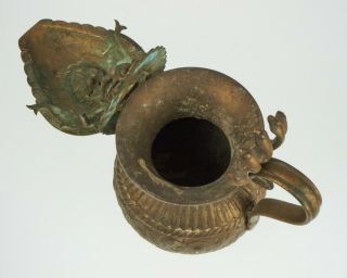 Antique Indian Asian Hindu Ganesha brass lamp. 4