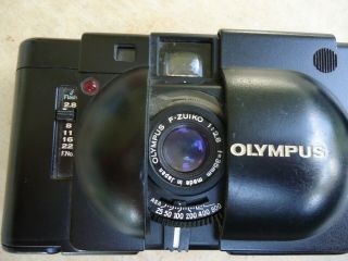 Vintage Olympus XA A11 with Flash,  Black 35mm Camera 2