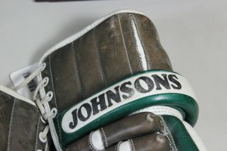 Vintage Johnsons 90 Rare Armored Hockey Gloves (BA) 5