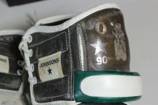Vintage Johnsons 90 Rare Armored Hockey Gloves (BA) 8