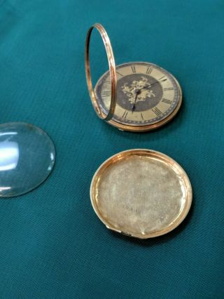 Vintage Mechanical Fob Watch 18ct Solid Gold " Unbranded "