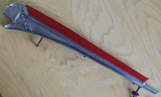 VINTAGE ALL 1946 PONTIAC INDIAN DeLUXE HOOD ORNAMENT with RED STREAMER 3
